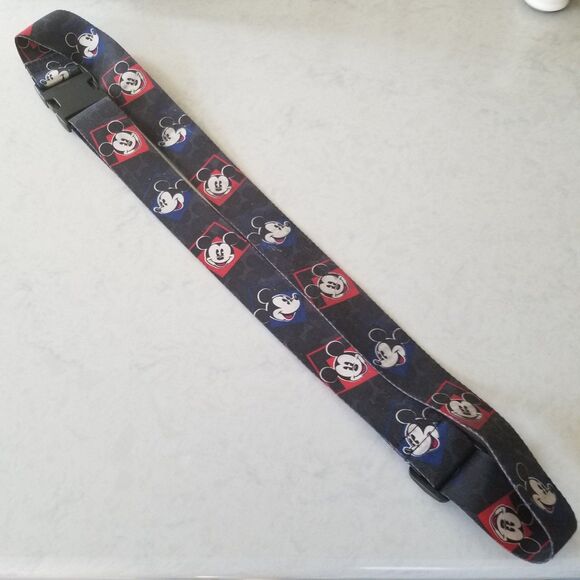 Disney Mickey Mouse luggage strap black - Picture 1 of 5